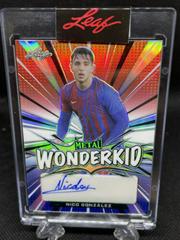 Nico Gonzalez [Prismatic Red White Blue] Soccer Cards 2022 Leaf Metal Wonderkid Autographs Prices