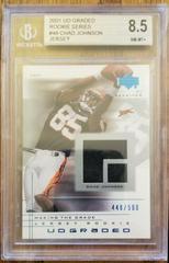 Chad Johnson [Jersey] #48 Football Cards 2001 Upper Deck Graded Prices