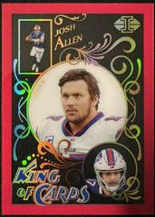 Josh Allen [Pink] #KC-8 Football Cards 2021 Panini Illusions King of Cards Prices