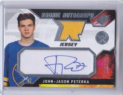 John Jason Peterka #JP Hockey Cards 2021 SPx Rookie Auto Jersey Prices