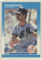 Don Mattingly #104 Baseball Cards 1987 Fleer Glossy Prices