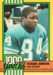 Richard Johnson [Disclaimer Back] #22 Football Cards 1990 Topps 1000 Yard Club Prices