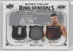 Brian Cage #RL-10 Wrestling Cards 2021 Upper Deck AEW Spectrum Ring Generals Relics Prices