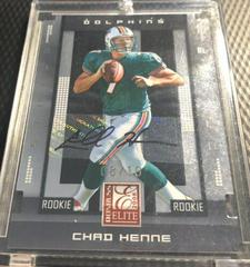 Chad Henne [Status Gold Autograph] #103 Football Cards 2008 Panini Donruss Elite Prices