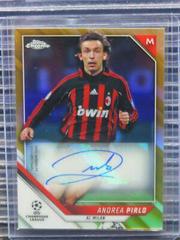 Andrea Pirlo [Gold Refractor] Soccer Cards 2021 Topps Chrome UEFA Champions League Autographs Prices