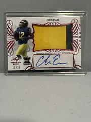 Chris Evans [Red] #PA-CE1 Football Cards 2021 Leaf Trinity Patch Autographs Prices