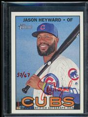 Jason Heyward #ROA-JH Baseball Cards 2016 Topps Heritage Real One Autographs Prices
