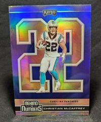 Christian McCaffrey [Blue] #BTN-23 Football Cards 2020 Panini Playoff Behind the Numbers Prices