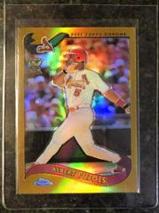 Albert Pujols [Gold Refractor] Baseball Cards 2002 Topps Chrome Prices