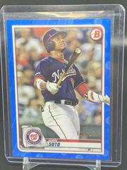 Juan Soto [Blue] #10 Baseball Cards 2020 Bowman Prices