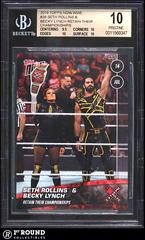 Seth Rollins, Becky Lynch #38 Wrestling Cards 2019 Topps Now WWE Prices