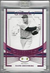 Hank Greenberg [Pink] #34 Baseball Cards 2021 Panini Flawless Prices
