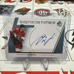 Anton Lundell #SOTT-LA Hockey Cards 2022 SP Authentic Sign of the Times Prices