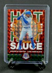 Mookie Betts [Green Fluorescent] #HS4 Baseball Cards 2021 Panini Mosaic Hot Sauce Prices