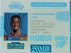 Shai Gilgeous Alexander #15 Basketball Cards 2022 Panini Contenders License to Dominate Prices
