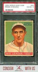 Frank O'Rourke #43 Baseball Cards 1934 World Wide Gum Prices