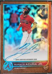 Ronald Acuna Jr. [Orange] #BBA-RA Baseball Cards 2022 Topps Chrome Ben Baller Autographs Prices