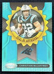 Christian McCaffrey [Teal] #1 Football Cards 2022 Panini Certified Seal of Approval Prices
