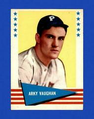 Arky Vaughan Baseball Cards 1961 Fleer Prices