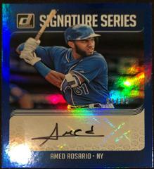 Amed Rosario [Blue] Baseball Cards 2018 Panini Donruss Signature Series Prices