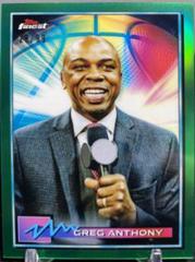 Greg Anthony [Green Refractor] #3 Basketball Cards 2021 Topps Finest Prices