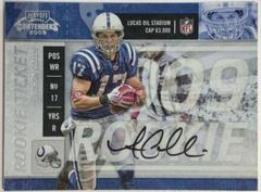 Austin Collie [Autograph] Football Cards 2009 Playoff Contenders Prices