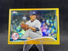 Masahiro Tanaka [Gold Refractor] Baseball Cards 2014 Topps Chrome Update Prices