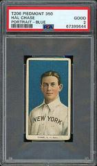 Hal Chase [Blue Background] #NNO Baseball Cards 1909 T206 Piedmont 350 Prices