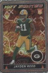 Jayden Reed [White Shimmer] #HR-18 Football Cards 2023 Panini Phoenix Hot Routes Prices