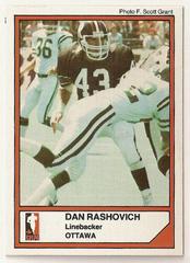 Dan Rashovich Football Cards 1984 Jogo CFL Prices