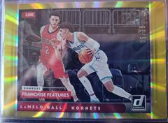 LaMelo Ball [Yellow Laser] Basketball Cards 2021 Panini Donruss Franchise Features Prices