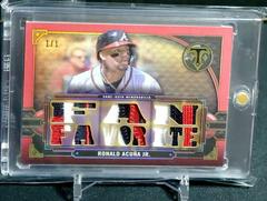 Ronald Acuna Jr. #TTR-RAJ Baseball Cards 2022 Topps Triple Threads Relics Prices
