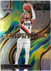 Damian Lillard #5 Basketball Cards 2022 Panini Select Sensations Prices