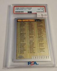 Checklist #1-163 Basketball Cards 1998 Topps Chrome Prices