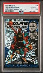 Stephen Curry [Fast Break Silver] #18 Basketball Cards 2021 Panini Mosaic Stare Masters Prices