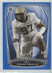 Aaron Donald [Blue] #78 Football Cards 2014 Bowman Rookies Prices
