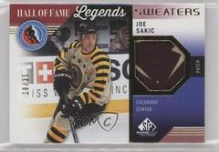 Joe Sakic [Patch] #HOF-JS Hockey Cards 2021 SP Game Used HOF Legends Sweaters Prices