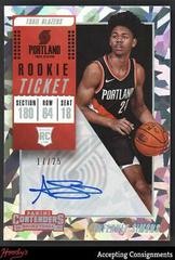 Anfernee Simons [Ball at Waist Autograph Cracked Ice] #111 Basketball Cards 2018 Panini Contenders Prices