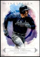 Freddie Freeman #4 Baseball Cards 2019 Topps Inception Prices