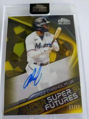 Jazz Chisholm Jr. [Gold] Baseball Cards 2022 Topps Chrome Black Super Futures Autographs Prices