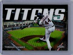 Yordan Alvarez #CT-9 Baseball Cards 2023 Topps Chrome Titans Prices