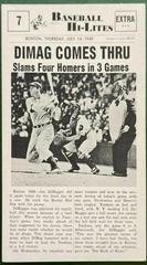 DiMag Comes Thru #7 Baseball Cards 1960 NU Card Baseball Hi Lites Prices