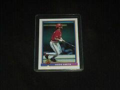 Ozzie Smith #398 Baseball Cards 1991 Bowman Prices