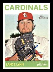 Lance Lynn [Red Ink] #LL Baseball Cards 2013 Topps Heritage Real One Autographs Prices