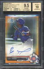 Eloy Jimenez [Chrome Orange Refractor] #CPA-EJ Baseball Cards 2017 Bowman Prospect Autographs Prices