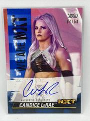 Candice LeRae [Blue] #A-CL Wrestling Cards 2021 Topps WWE We Are NXT Autographs Prices
