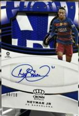 Neymar Jr [Gold] #S-NJR Soccer Cards 2020 Panini Chronicles Crown Royale Silhouettes Autographs Prices