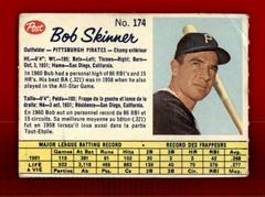 Bob Skinner [Perforated Hand Cut] #174 Baseball Cards 1962 Post Canadian Prices