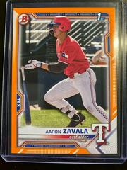 Aaron Zavala [Orange] #BD-101 Baseball Cards 2021 Bowman Draft Prices