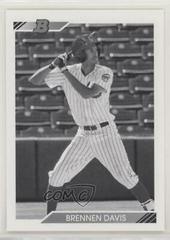 Brennen Davis [Black & White] #BHP-141 Baseball Cards 2020 Bowman Heritage Prospects Prices